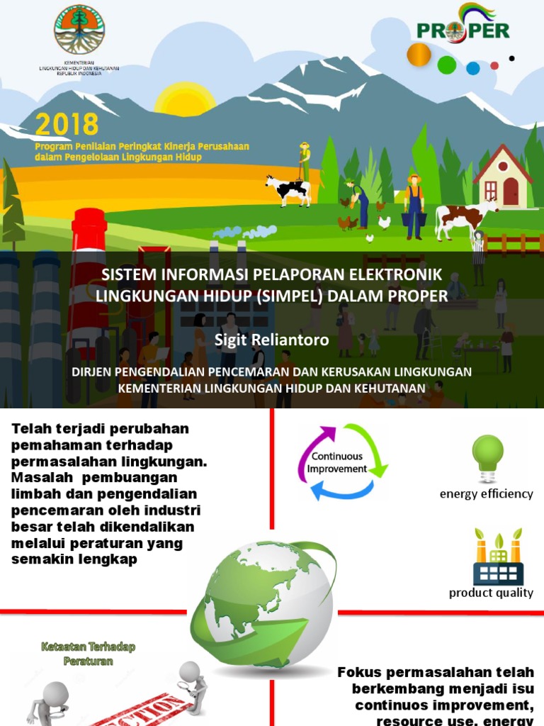 Pelaporan Elektronik SIMPEL PROPER | PDF