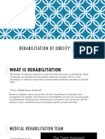 Rehabilitation of Obesity