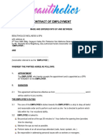 Employment Contract Draft