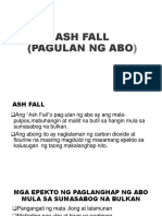 ASH FALL Tagalog