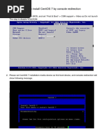 How to install CentOS 7 by console redirection