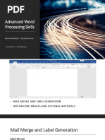 Lesson 3 Advanced - Word - Processing - Skills