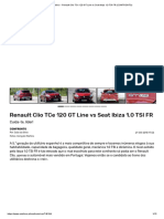 Renault Clio TCe 120 GT Line Vs Seat Ibiza 1.0 TSI FR