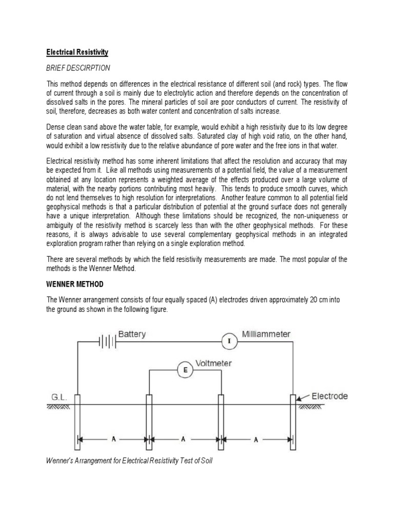 Electrical Resistivity | PDF | Electrical Resistivity And Conductivity ...