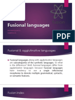 Fusional - Languages Presentation