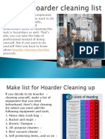 Hoarder Cleaning List