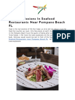 Taste Explosions in Seafood Restaurants Near Pompano Beach FL