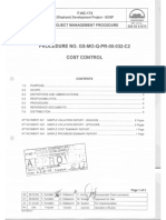 Procedure - Cost Control