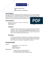 Microprocessor Course Outline