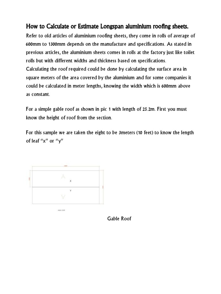House Construction Calculations For Begginers | PDF | Plaster | Roof