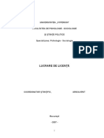 Lucrarea de diploma depresia si anxietatea