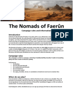 The Nomads of Faerun Campaign Rules and Information PDF