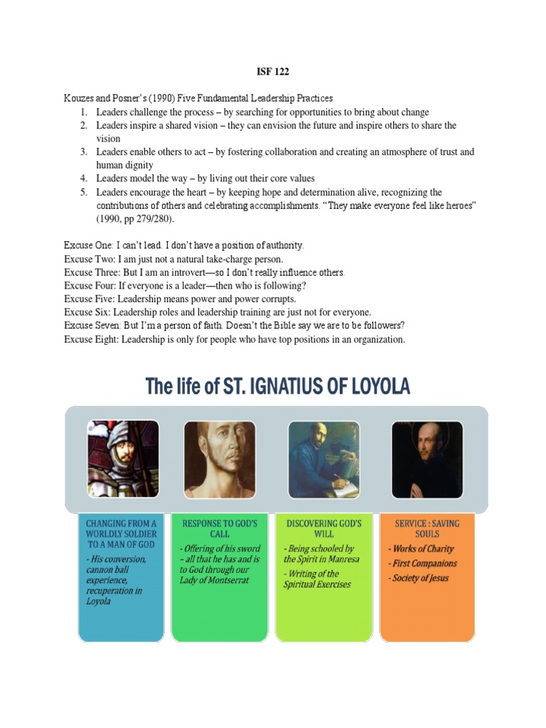 Ignatian Leadership Principles Explained | PDF | Spiritual Exercises Of ...
