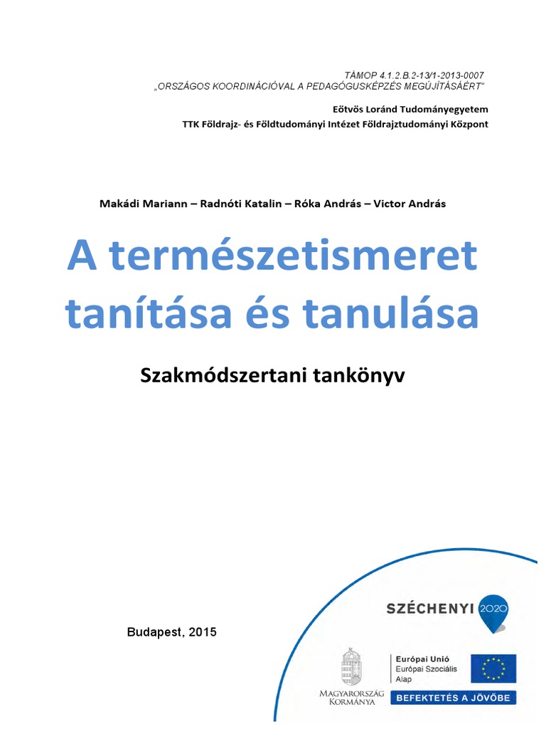 A Termeszetismeret Tanitasa Es Tanulasa Web PDF | PDF