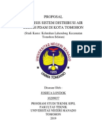 Analisis Sistem Distribusi Air Bersih Pdam Di Kota Tomohon