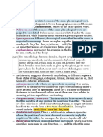 Chapter 3 Lexical Relations