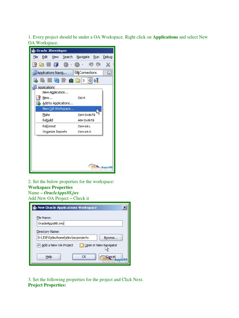 OA Workspace Setup for Hello World | PDF | Button (Computing ...