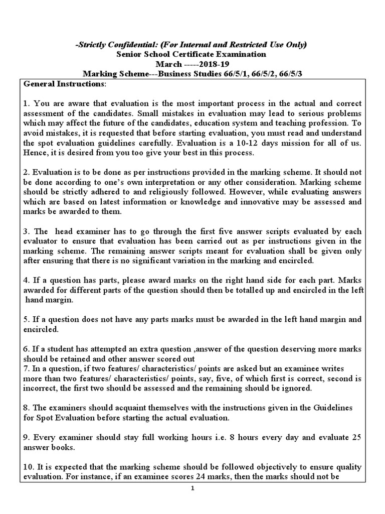 MS Business Studies Set 66 5 1,2,3 2019 PDF Financial Markets