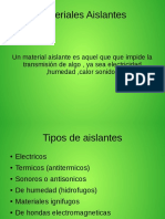 Materiales Aislantes