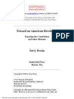 Toward An American Revolution Exposing The Constitution and Other Illusions - Jerry Fresia