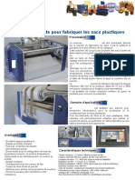 Fiche Technique Machine Fabrication Sacs Plastiques