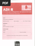 Adi R Entrevista Diagnostico Autismo Rev Entrevista Manual Pdf Pdf
