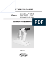 Kowa SL-15 Portable Slitlamp - User Manual