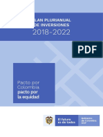 Plan Plurianual de Inversiones 2018-2022: Cierre de brechas e impulso a la equidad