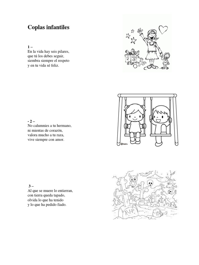 Coplas Infantiles para Niños | PDF