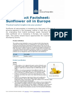 2016 Vegetable Oils Factsheet Sunflower Oil Europe Final