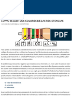 Electrotec - Tabla de códigos para la RESISTENCIA y TOLERANCIA #resistencias  #Electrónica