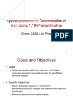 Spectrophotometric Determination of Iron Using 1,10-Phenanthroline.ppt
