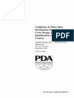 PDA Technical Report #1