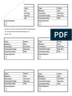 Sharp Practice Roster Cards