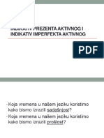 Indikativ Prezenta Aktivnog I Indikativ Imperfekta Aktivnog Prezentacija