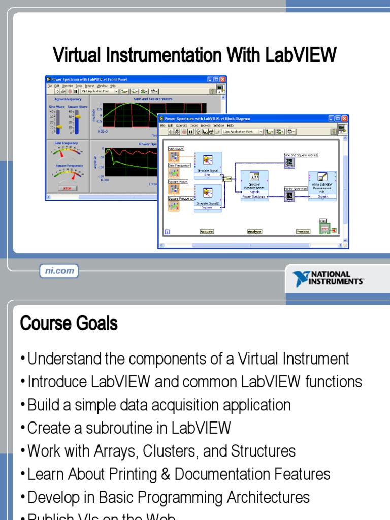 Virtual Instrumentation With Labview PDF Data Acquisition Icon