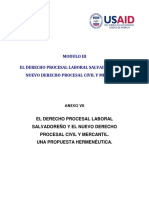 APLICACION SUPLETORIA DEL CODIGO PROCESAL CIVIL Y MERCANTIL EN EL PROCESO LABORAL