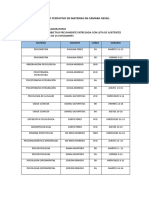 Horario Tentativo de Materias en Cámara Gesell