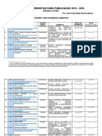 Revistas para publicação em ensino e afins 2019-2020