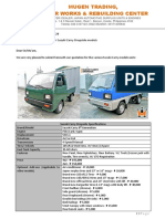 MT Quotation Suzuki Carry Dropside Models