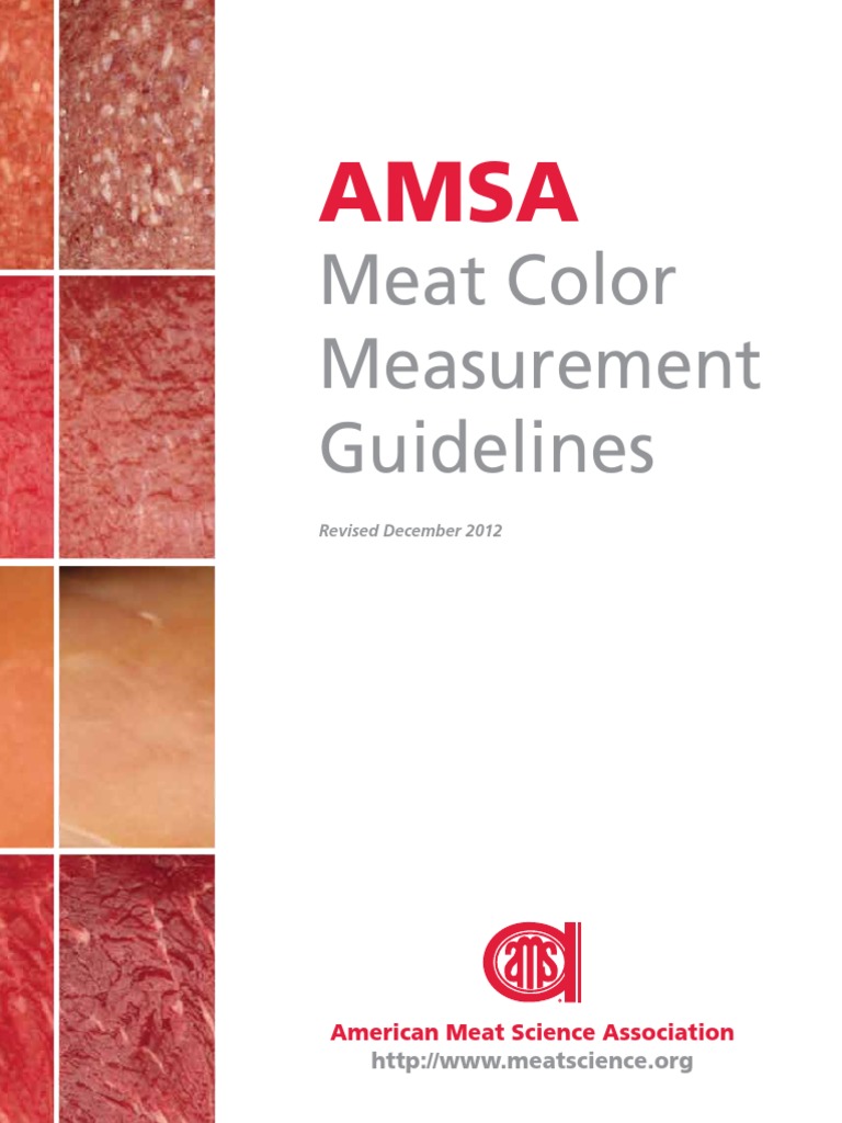 Meat Color Measurement Guidelines | PDF | Nitrite | Curing (Food ...