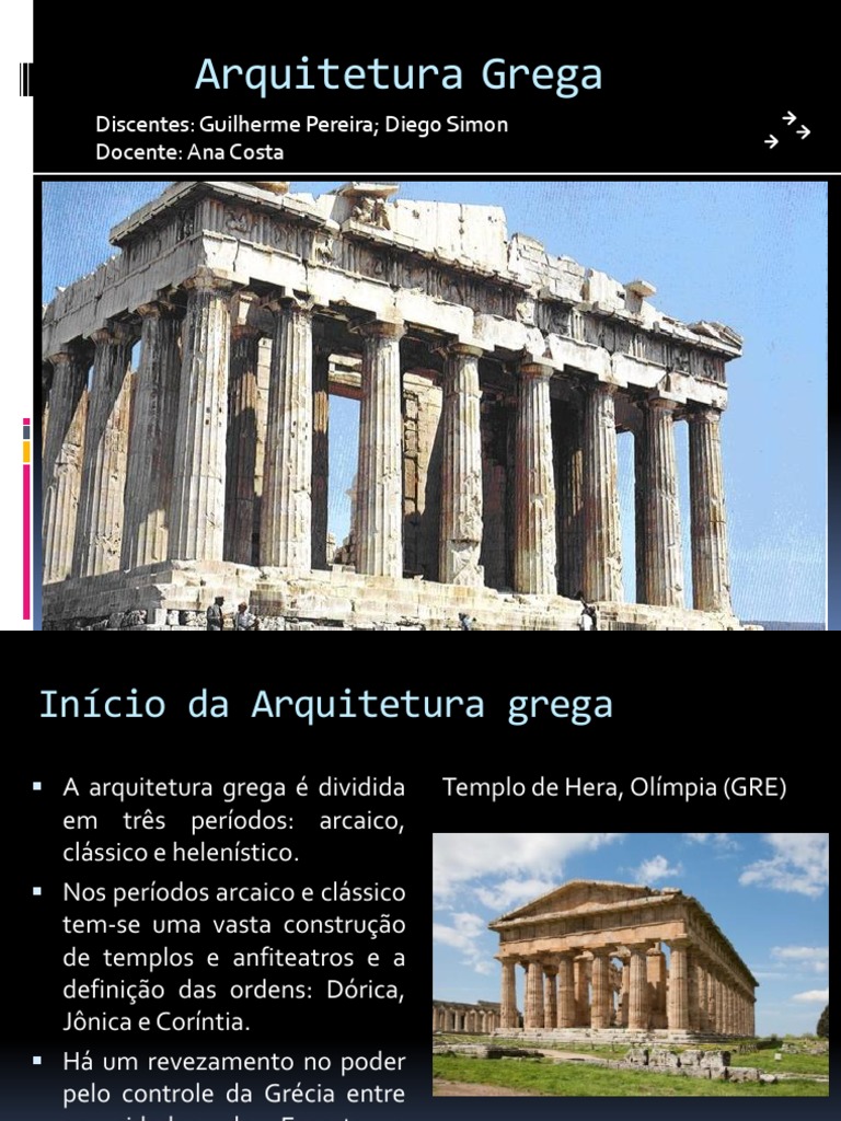 Arquitetura Grega - Seminário | PDF | Grécia Antiga | Science