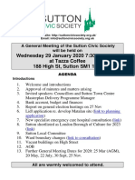 Civic Society Meeting 29 January 2020 AGENDA