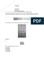 Soal UAS PAI Kelas 10 SMA