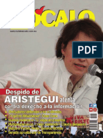 Despido de Aristegui Atenta Contra Derecho A La Información - Zócalo 182, Abril 2015