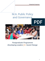 MA Public Policy and Governance Brochure 2020-22