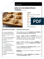 Galletas Con Pepitas de Chocolate (Classic Chocolate Chip Cookies)