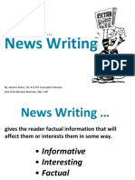Presentation 3.2 News Writing Structure