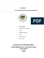 LAPORAN Praktikum Teknologi Bahan Konstruksi Kelompok 2 PDF