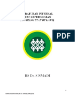 PERATURAN INTERNAL STAF KEPERAWATAN (NURSING STAFF BY LAWS) RS Dr. SISMADI